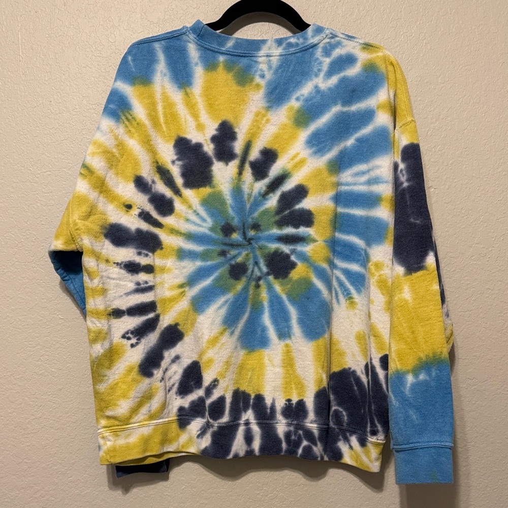 The Rolling Stones Tie-Dye Sweatshirt - Blue, Yellow, Red - Picture 6 of 7